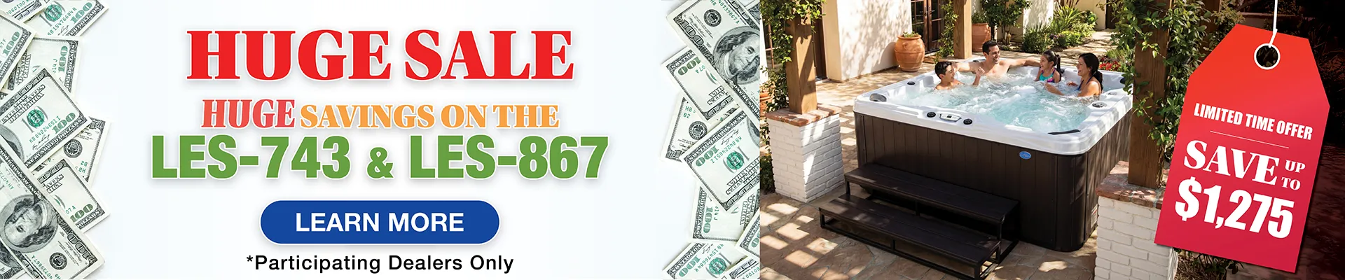 Calspas hot tub being used in a family setting - Cedar City